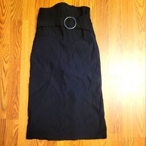 Pencil skirt faux belt